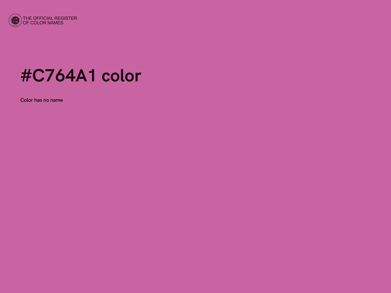 #C764A1 color image