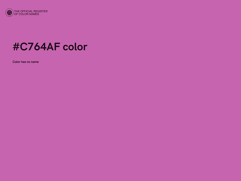 #C764AF color image