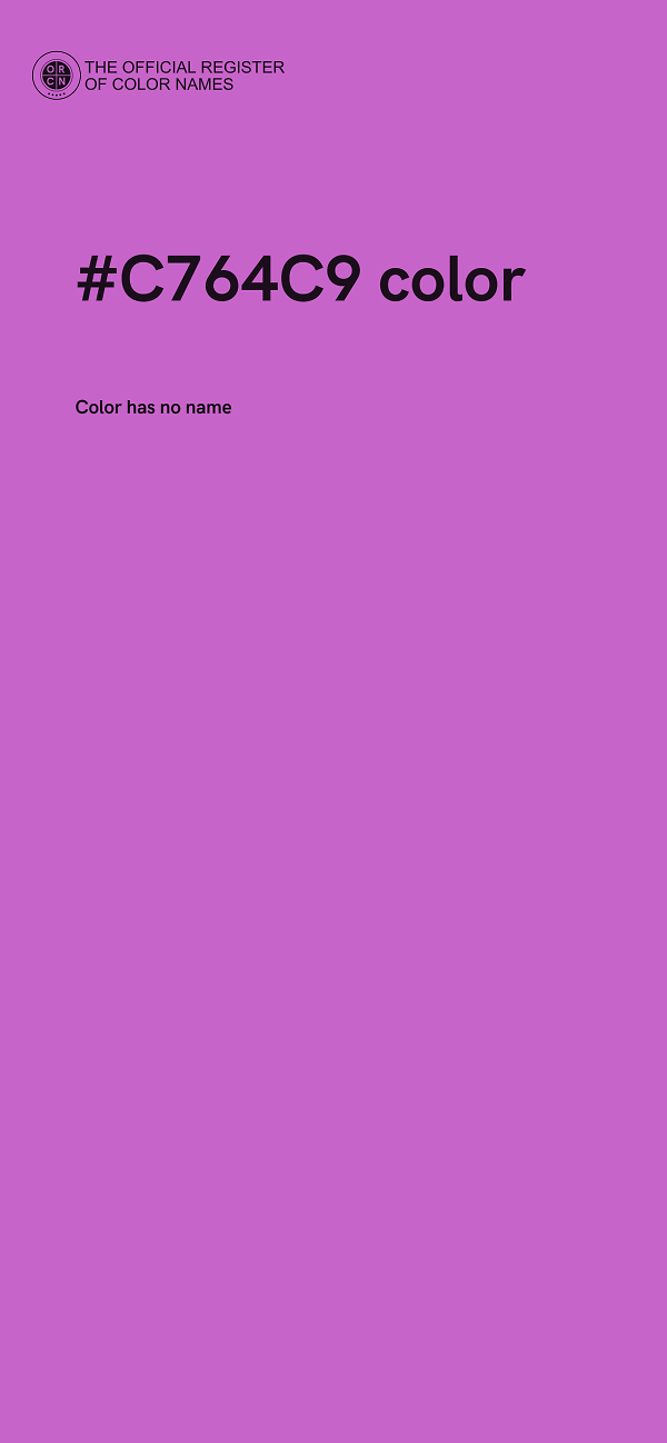 #C764C9 color image