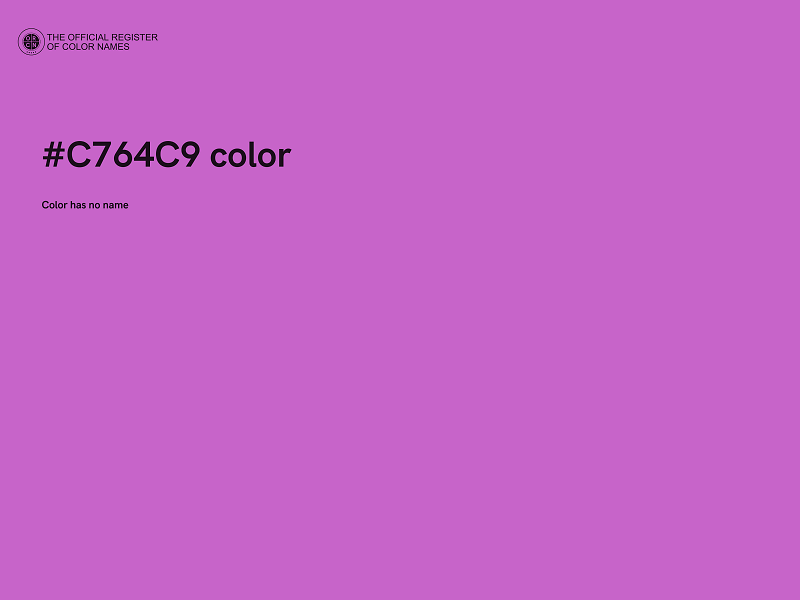 #C764C9 color image