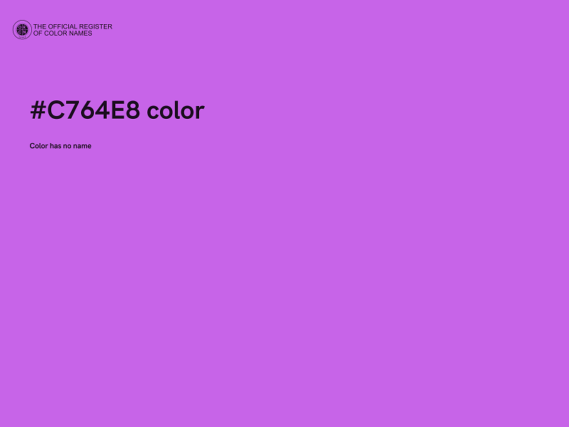 #C764E8 color image