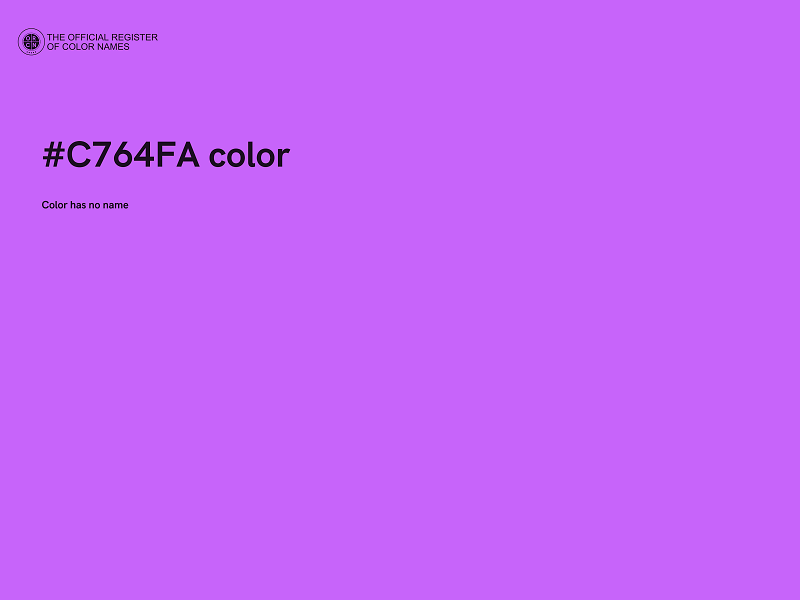 #C764FA color image