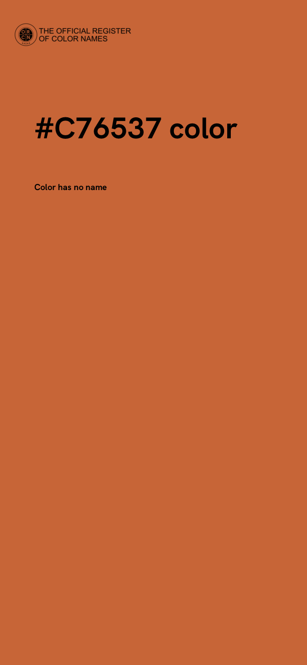 #C76537 color image