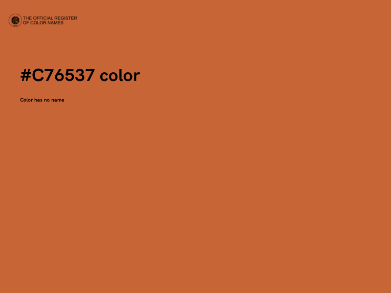 #C76537 color image