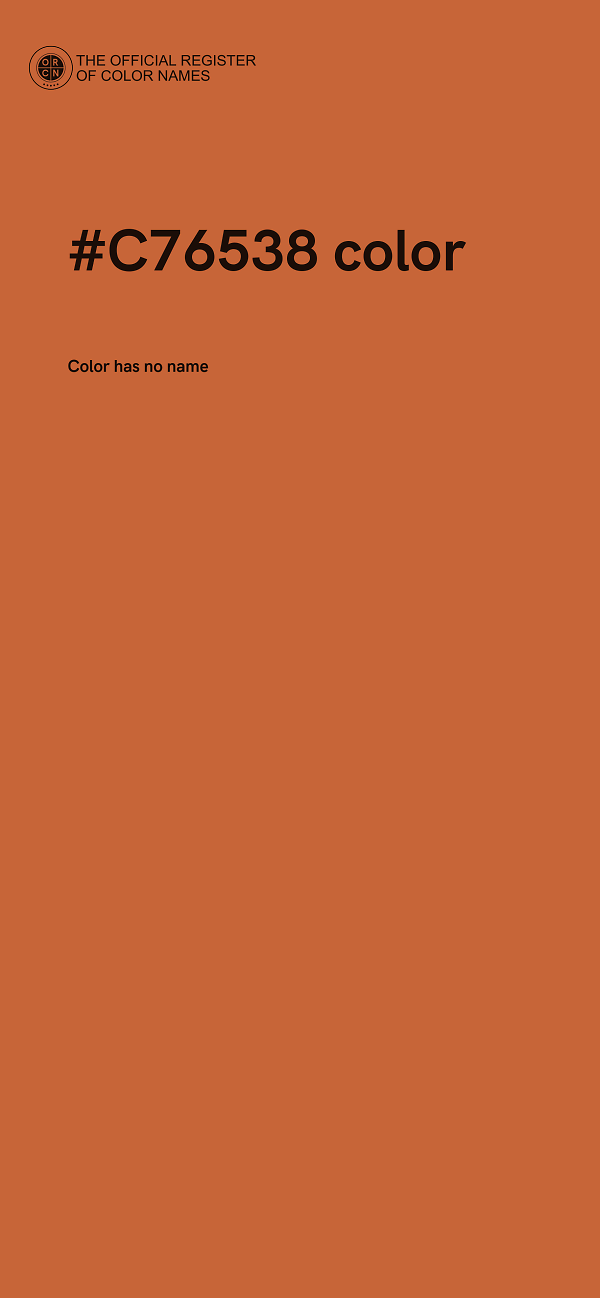 #C76538 color image