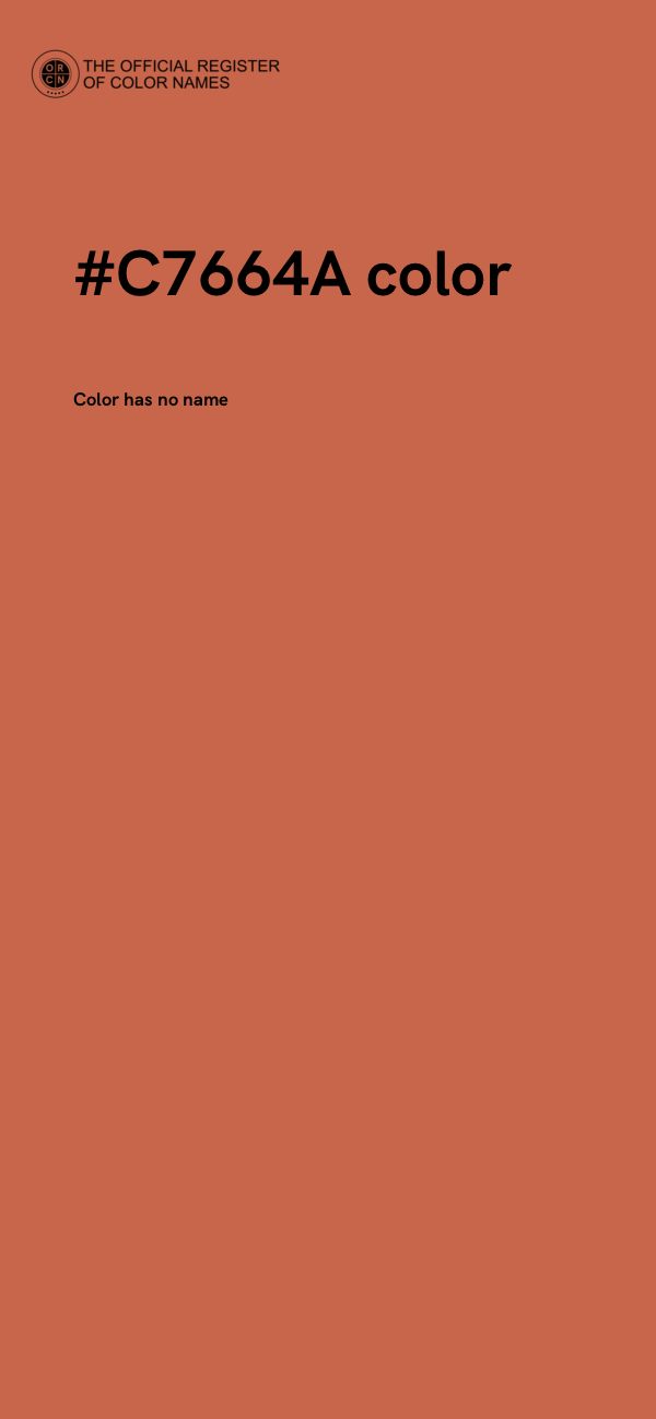 #C7664A color image