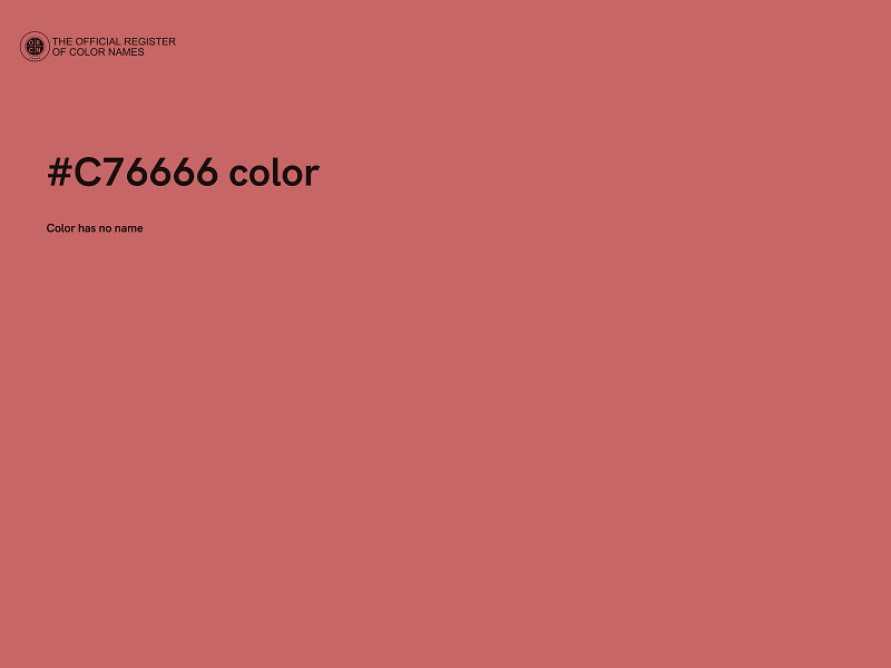 #C76666 color image