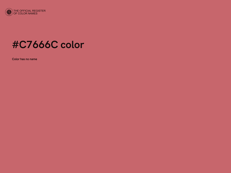 #C7666C color image