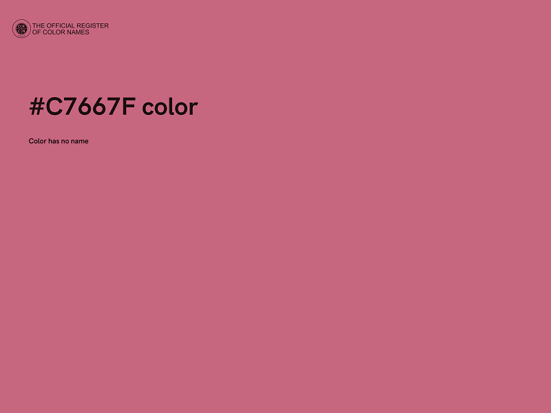 #C7667F color image