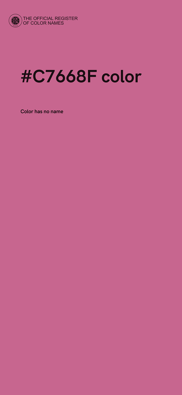 #C7668F color image