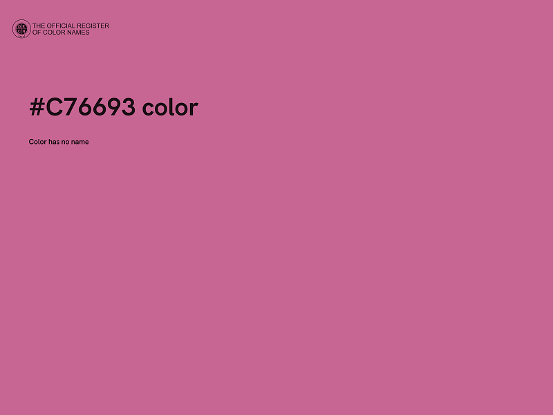 #C76693 color image