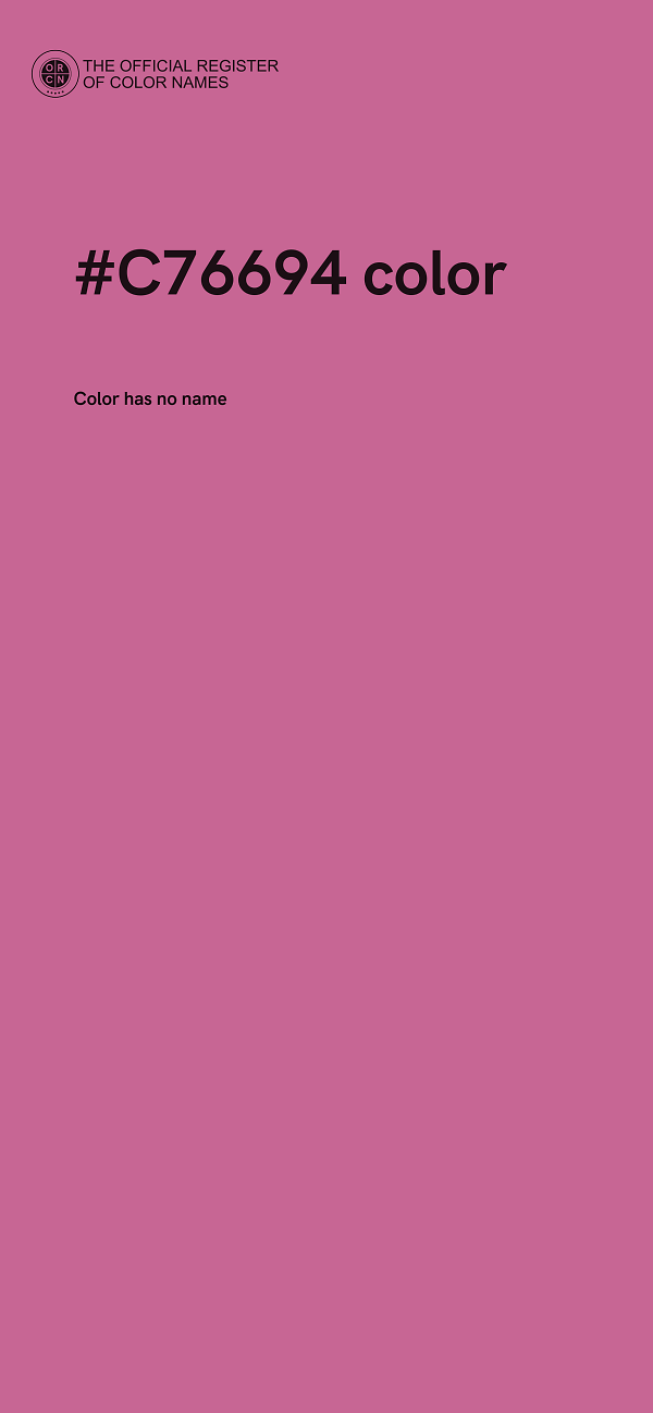 #C76694 color image