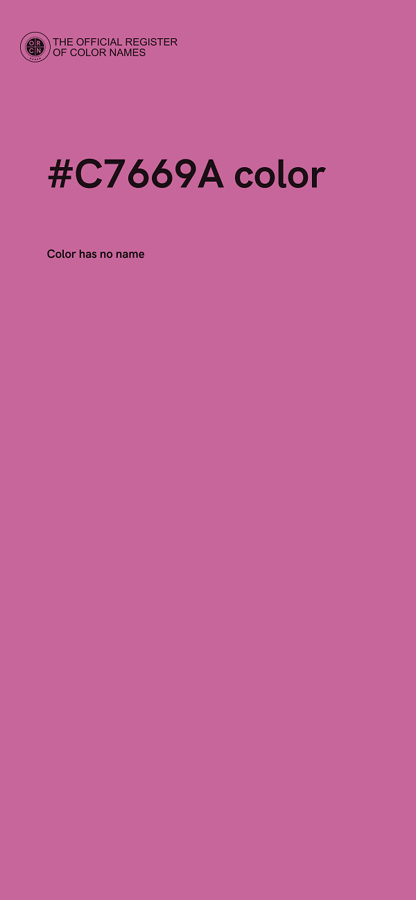 #C7669A color image