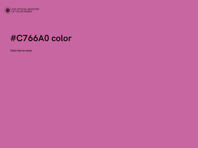 #C766A0 color image