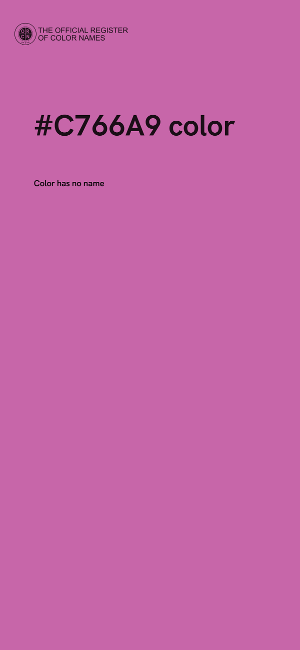 #C766A9 color image