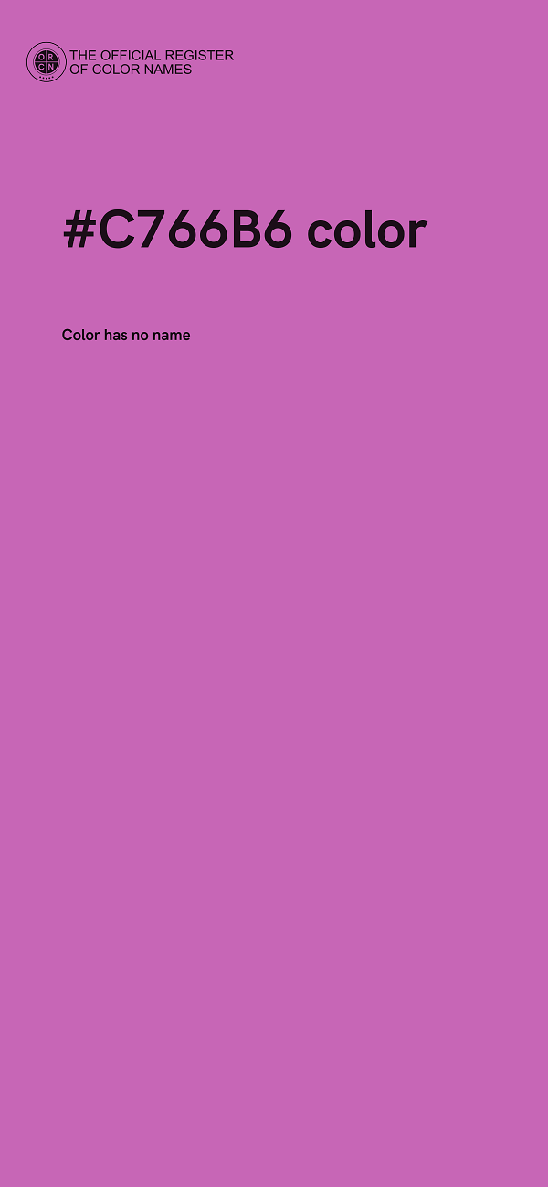 #C766B6 color image
