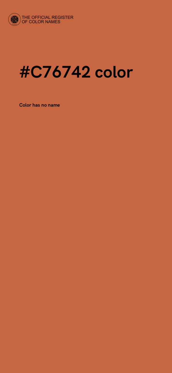 #C76742 color image
