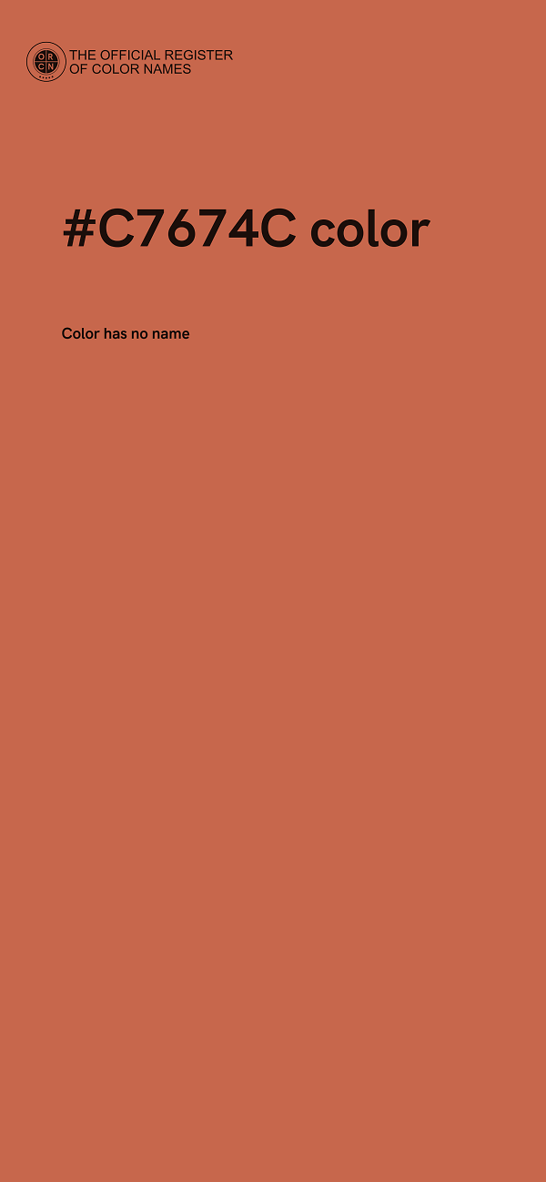 #C7674C color image