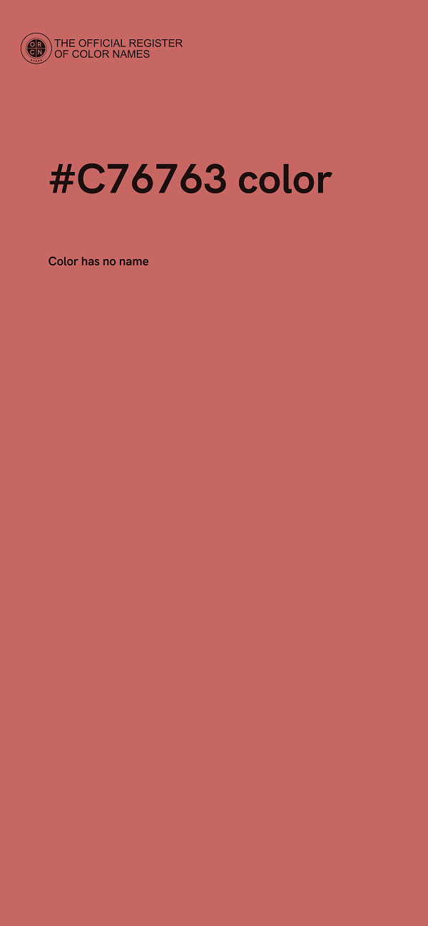#C76763 color image