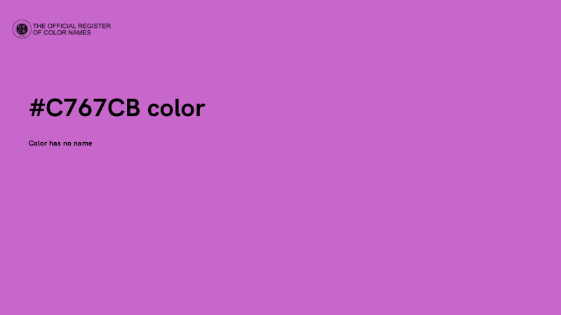 #C767CB color image