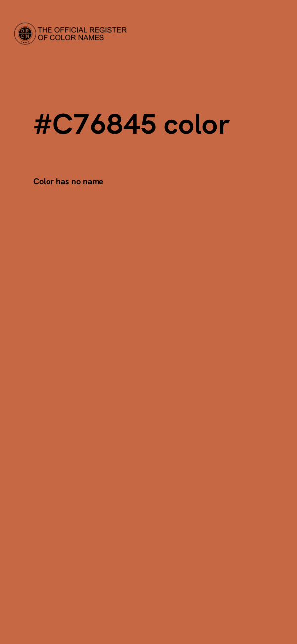 #C76845 color image