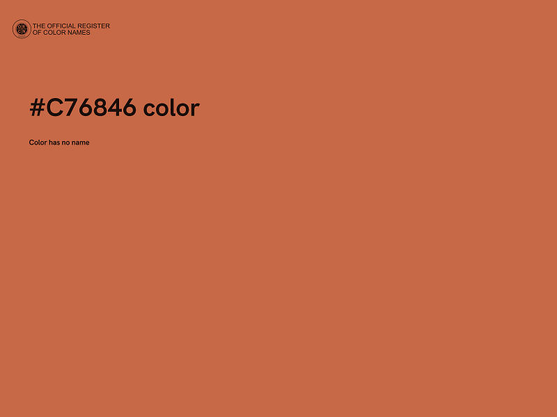 #C76846 color image