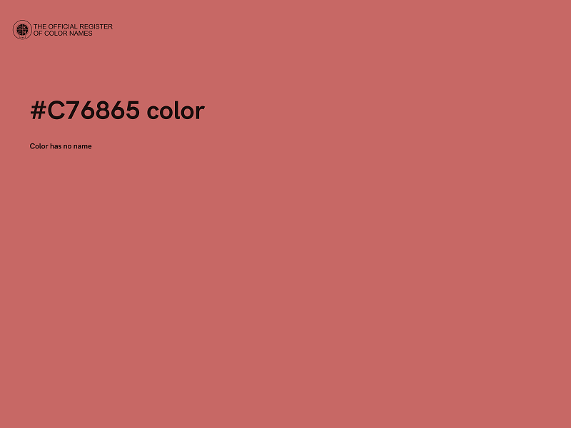 #C76865 color image