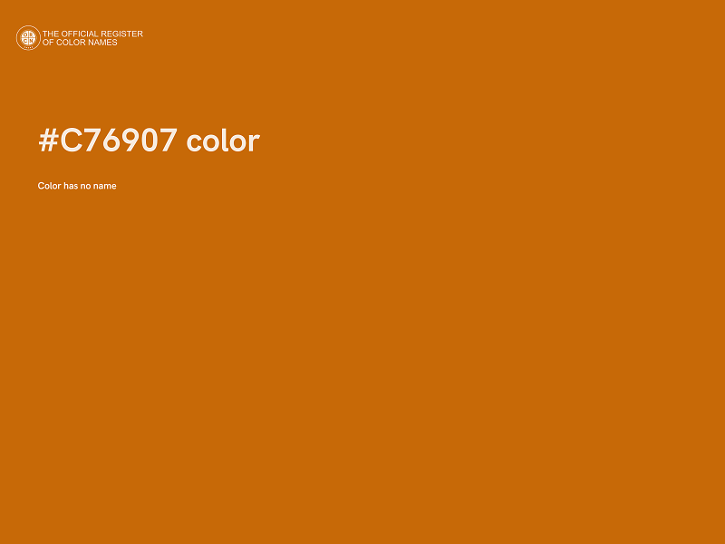 #C76907 color image