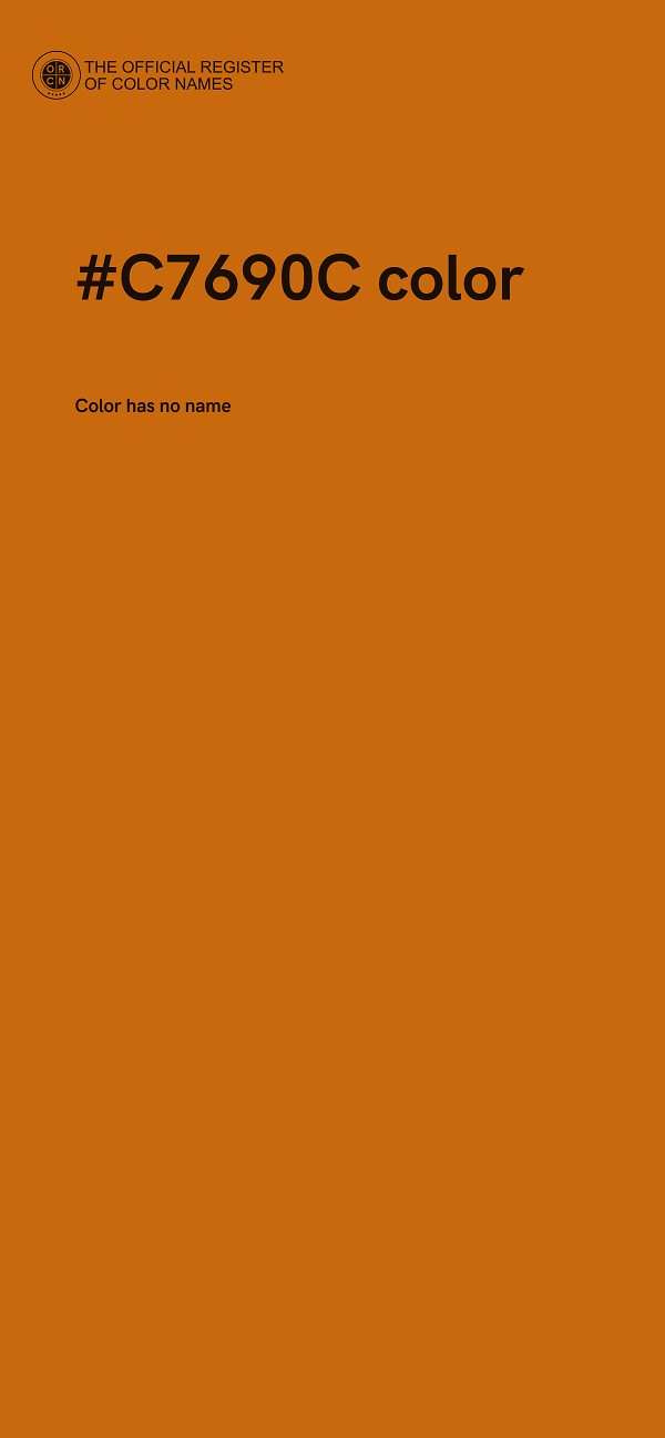 #C7690C color image