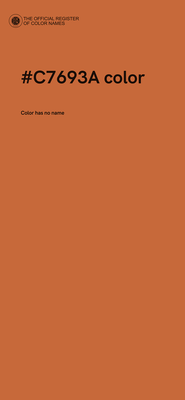 #C7693A color image