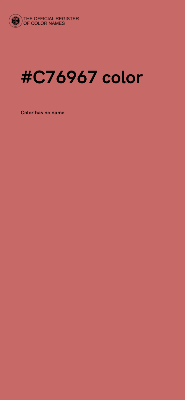 #C76967 color image