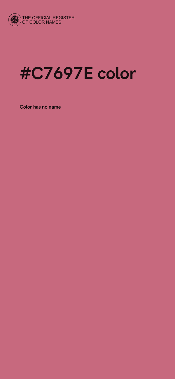 #C7697E color image