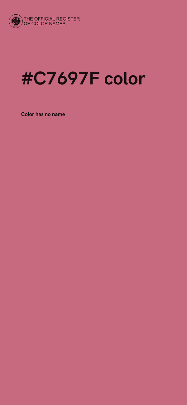 #C7697F color image