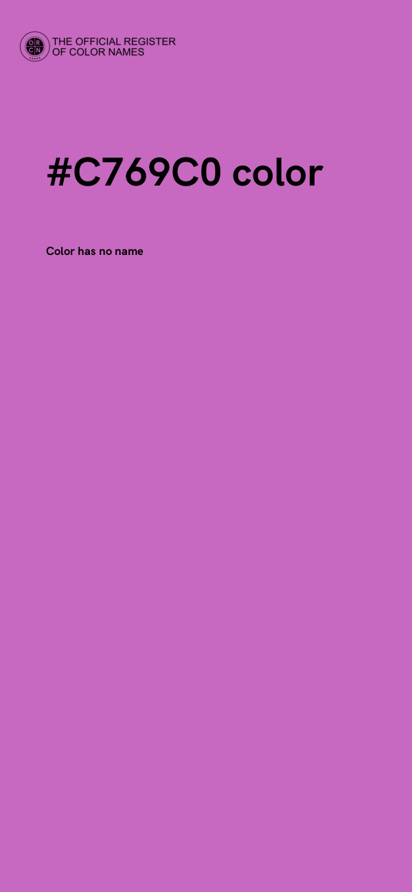 #C769C0 color image
