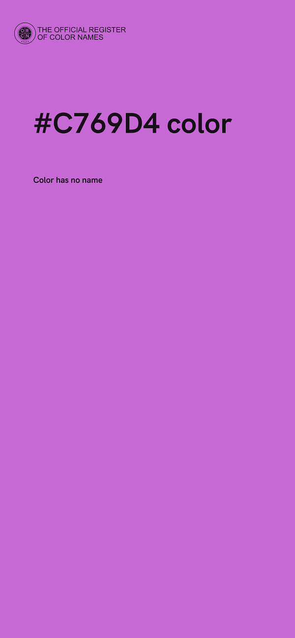 #C769D4 color image