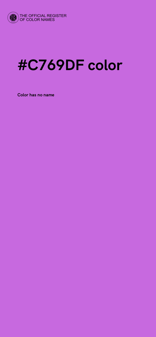 #C769DF color image