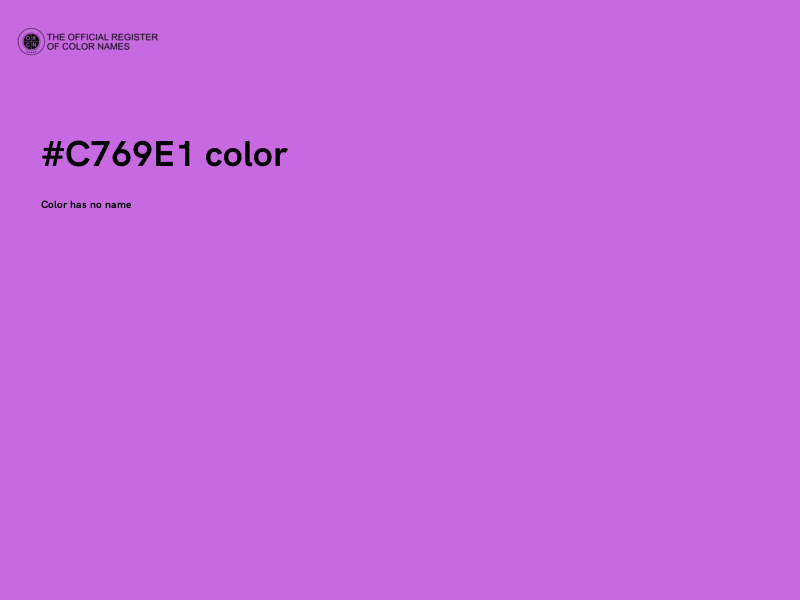 #C769E1 color image