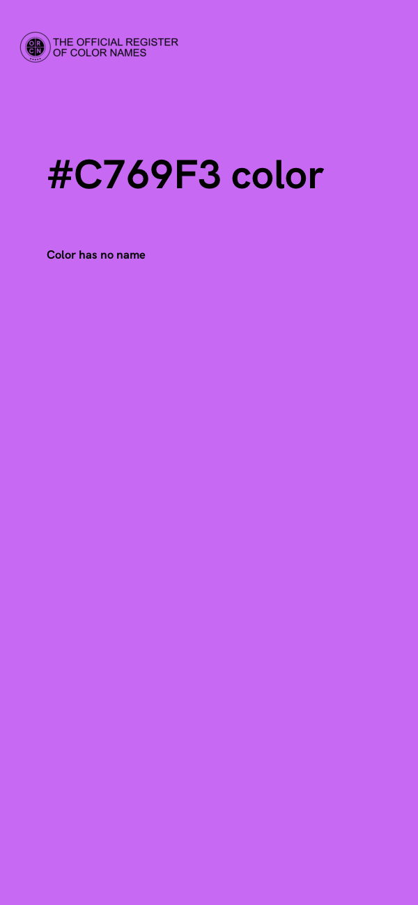 #C769F3 color image