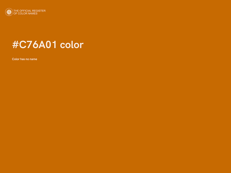 #C76A01 color image