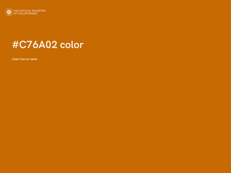 #C76A02 color image