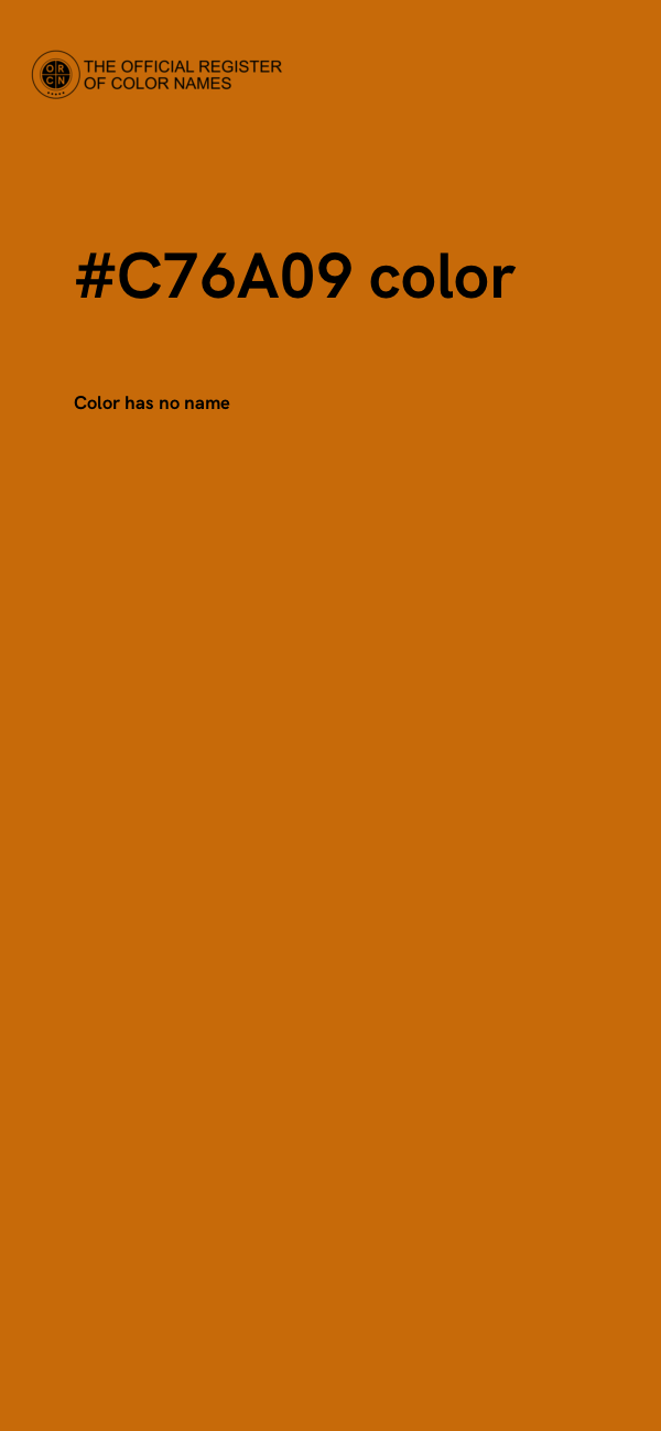 #C76A09 color image