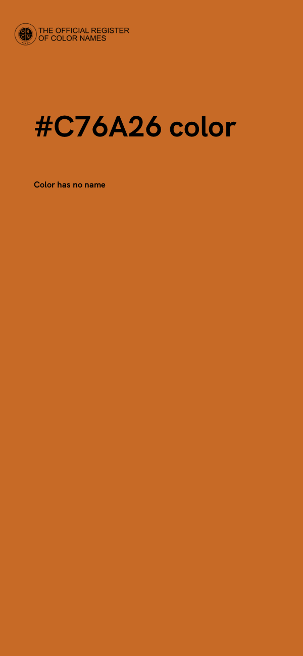 #C76A26 color image