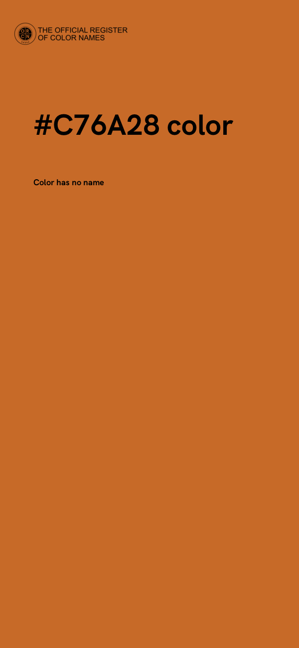 #C76A28 color image