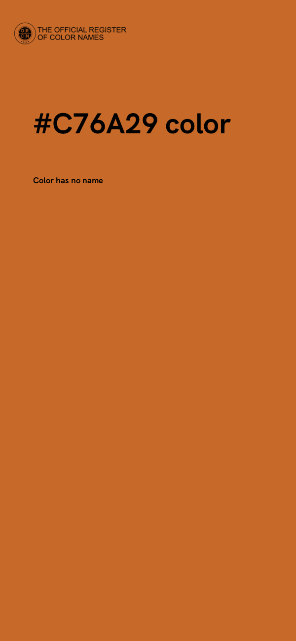 #C76A29 color image
