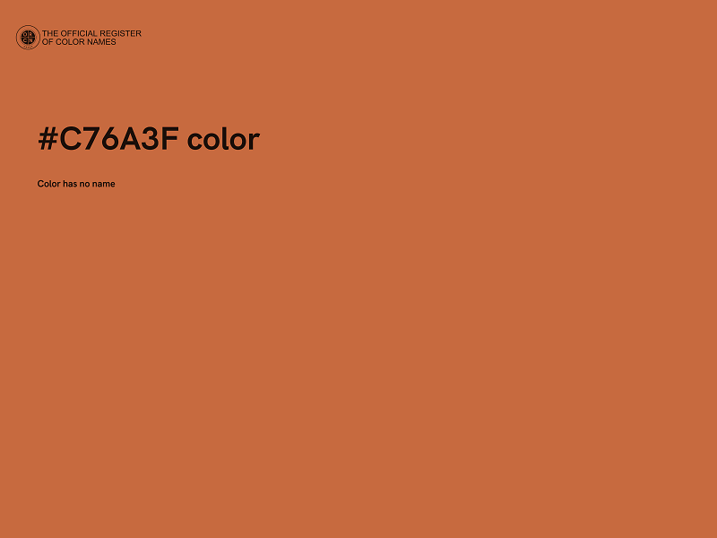 #C76A3F color image