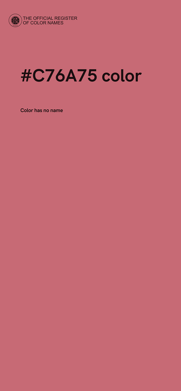 #C76A75 color image