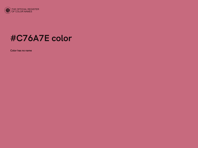 #C76A7E color image