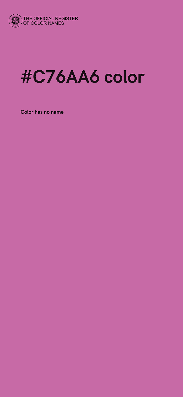 #C76AA6 color image
