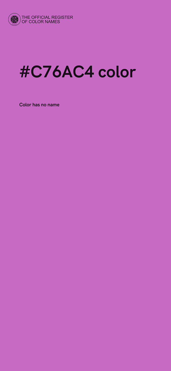 #C76AC4 color image