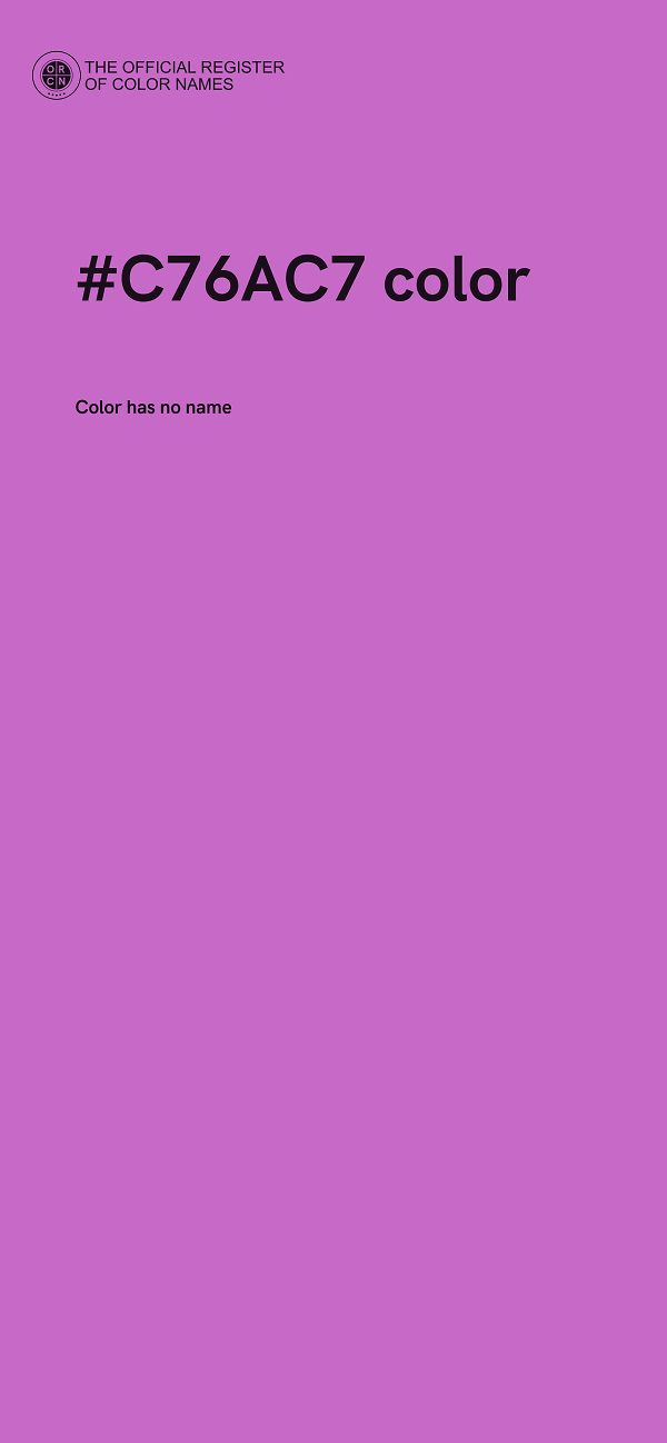 #C76AC7 color image